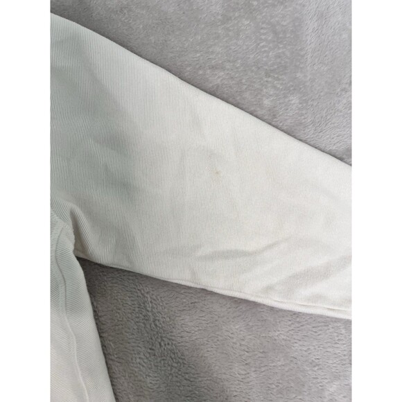 Everlane Textured Cotton 1/2 Zip Sweatshirt Mens Size Medium Ivory Office Golf - Picture 7 of 8